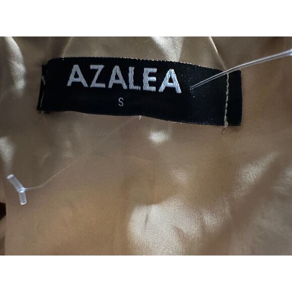 Azalea Faux Sherpa Fleece Bomber Jacket, Tan Teddy Jacket, Size Small - Picture 5 of 5